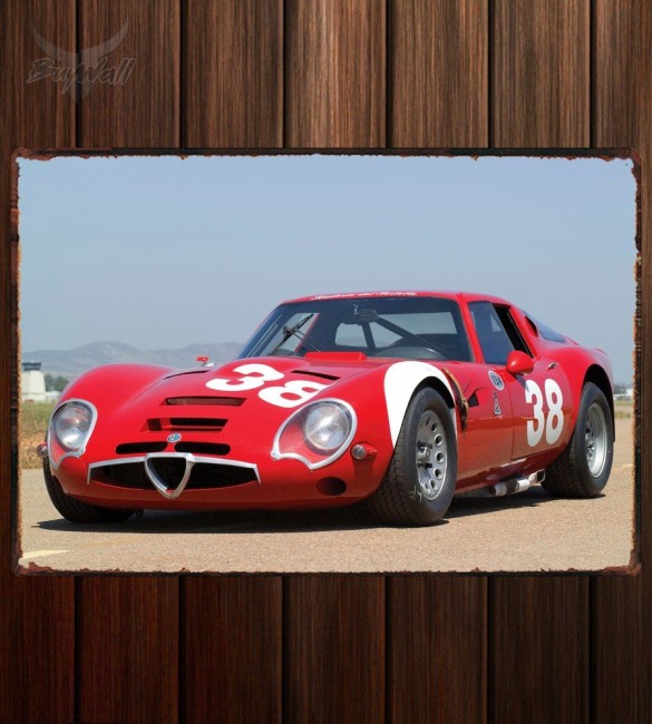 Металлическая табличка Alfa Romeo Giulia TZ 2 Металлическая табличка Alfa Romeo Giulia TZ 2